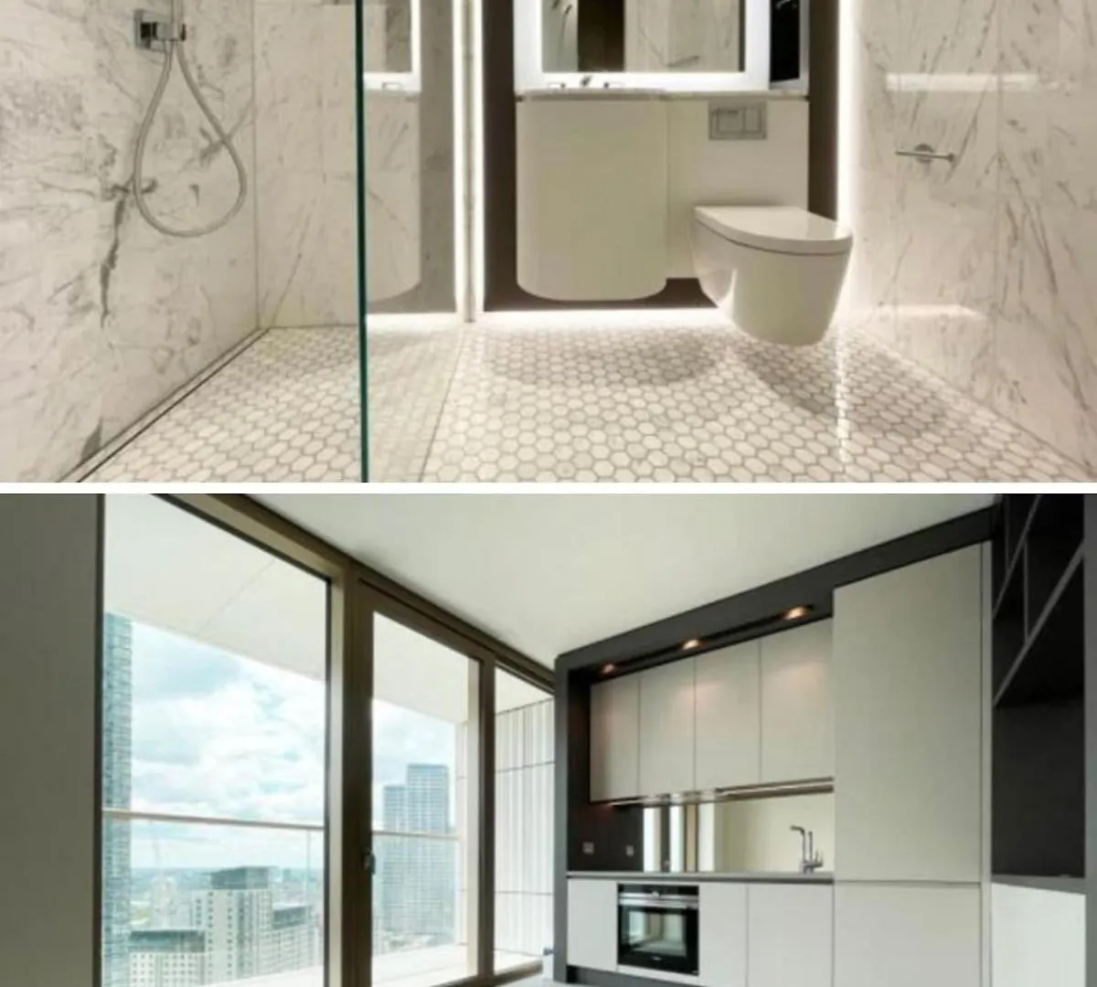 Luxury Studio In One Park Drive London Apartment